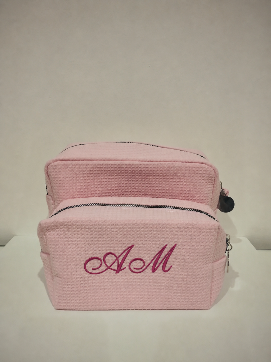 Waffle makeup bag