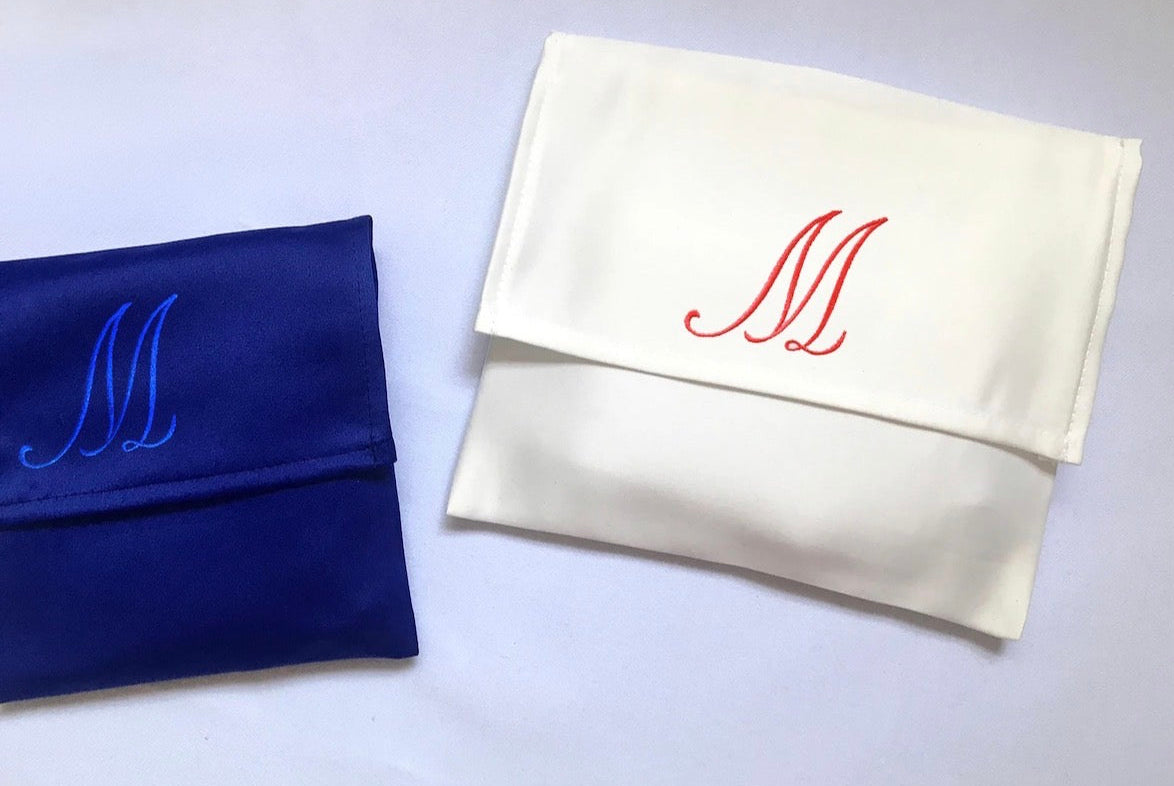 Custom Monogram Satin Dust Bag