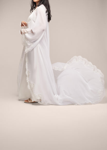 The lace robe (chiffon)