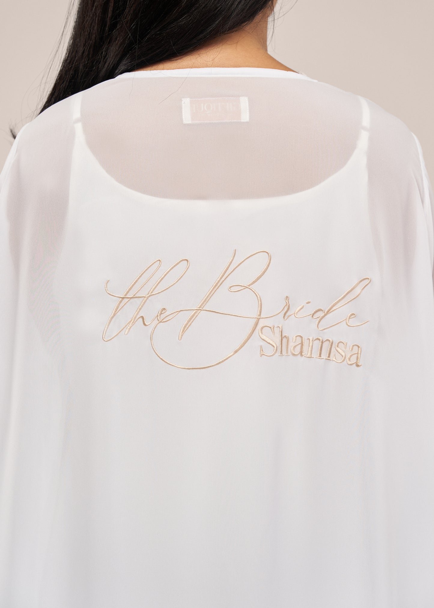 The lace robe (chiffon)