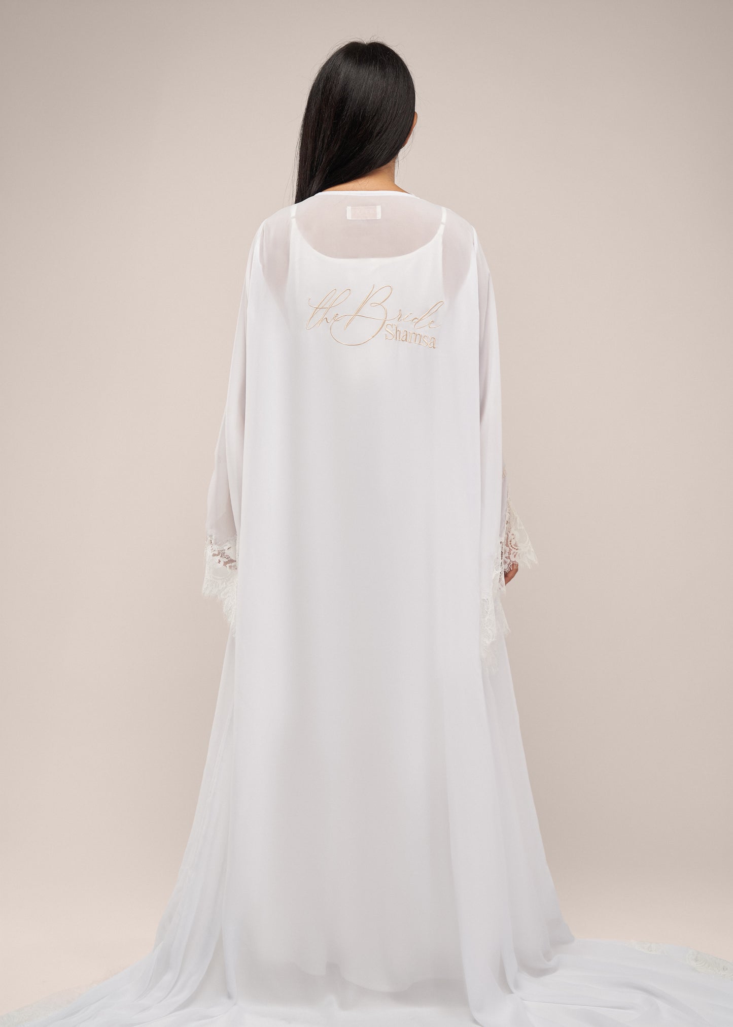 The lace robe (chiffon)