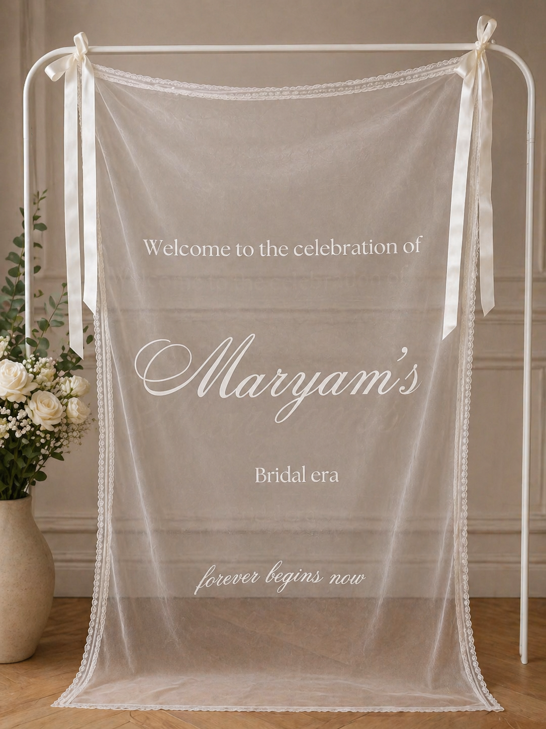 Bridal shower lace Banner